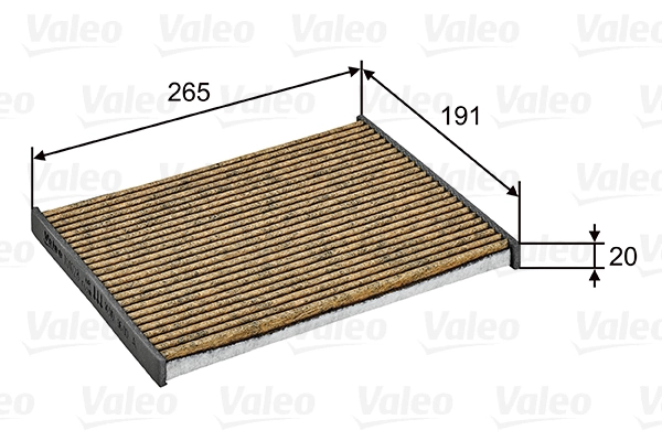 Filtre, air de l'habitacle VALEO 701028
