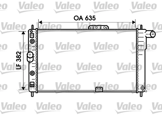 Radiateur, refroidissement du moteur VALEO 734761