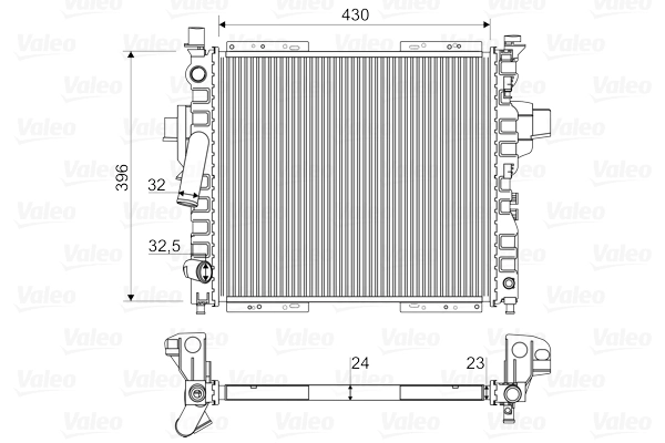 Radiateur, refroidissement du moteur VALEO 730969