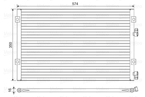 Condenseur, climatisation VALEO 814487