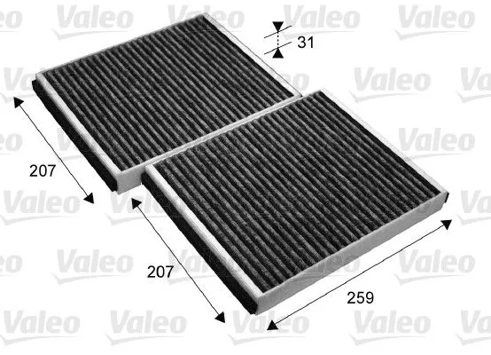 Filtre, air de l'habitacle VALEO 715690