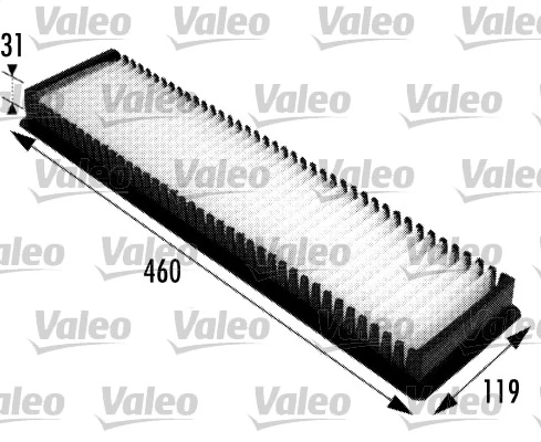 Filtre, air de l'habitacle VALEO 698724
