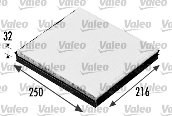 Filtre, air de l'habitacle VALEO 698685