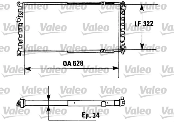 Radiateur, refroidissement du moteur VALEO 730945