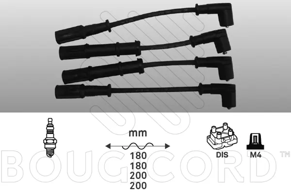 JEUX FILS BOUGIES CYL 1-2-3-4 GR.PUNTO-500
