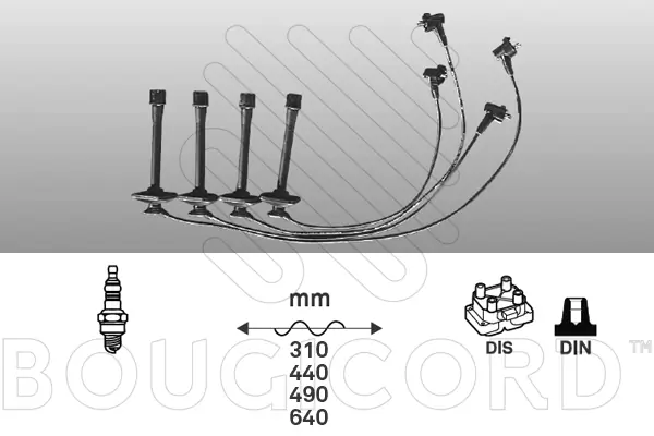 Kit de câbles d'allumage EFI AUTOMOTIVE 7191