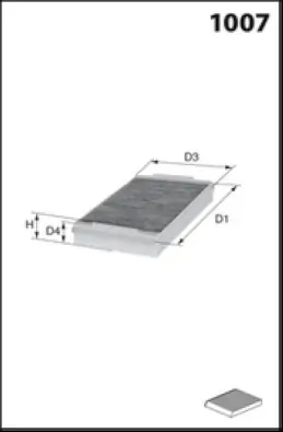 Filtre, air de l'habitacle