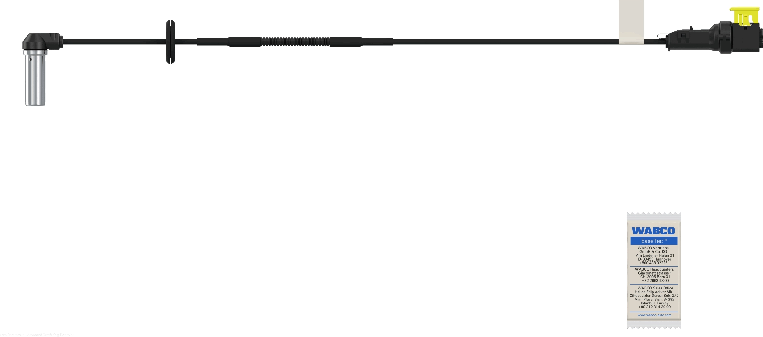 Capteur, vitesse de roue WABCO 4410351270