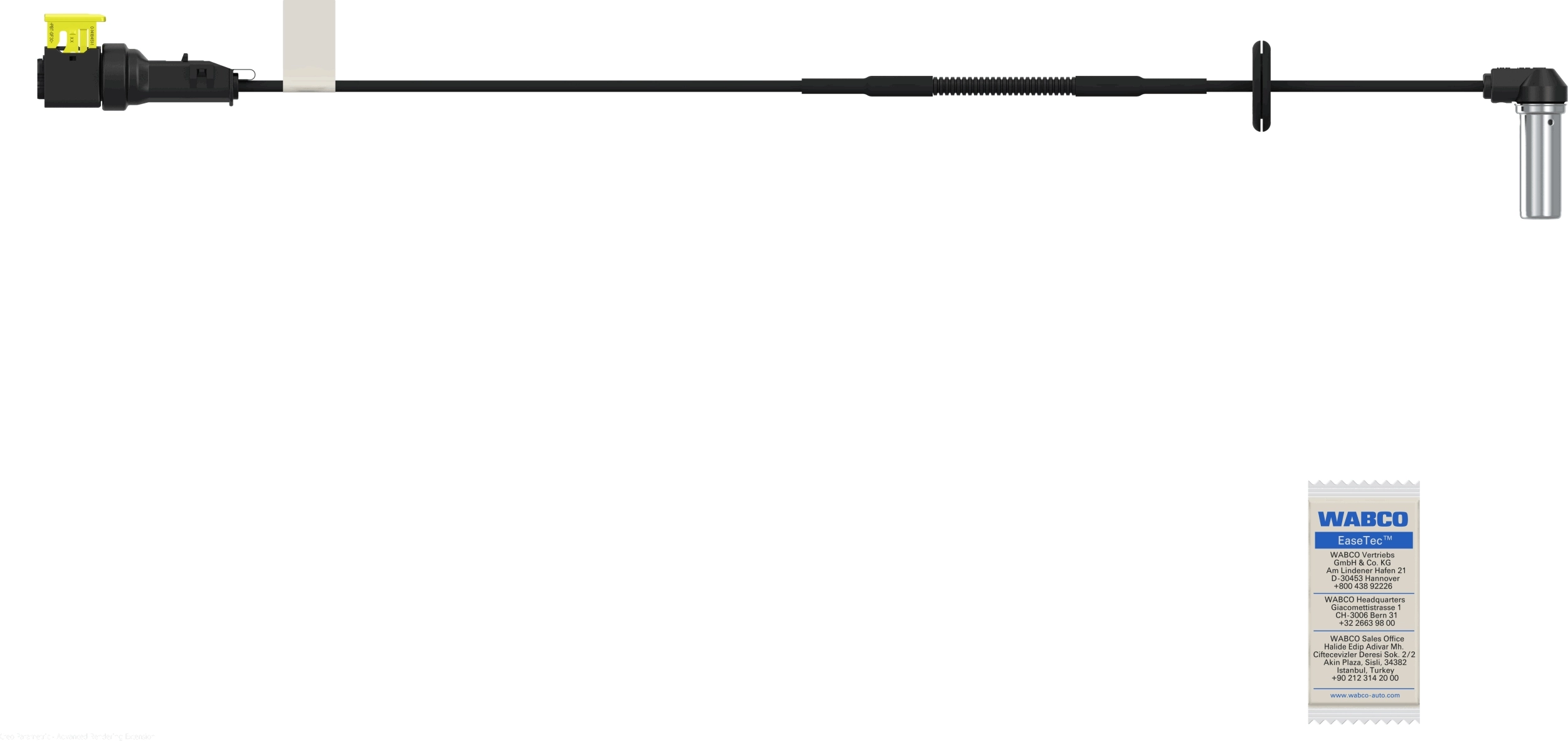 Capteur, vitesse de roue WABCO 4410351270