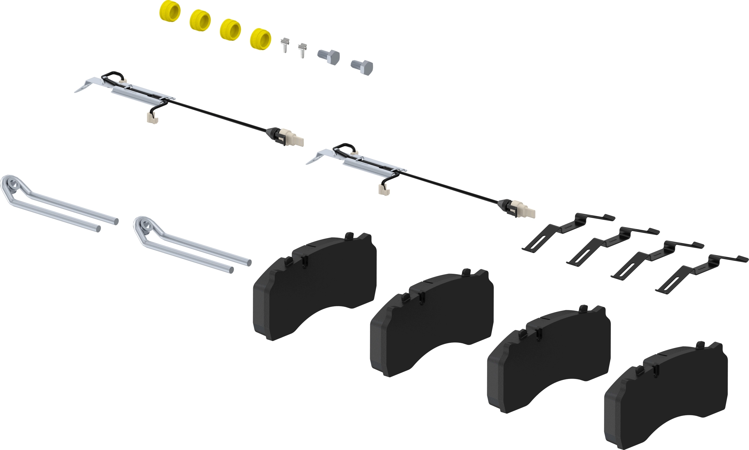 Kit de plaquettes de frein, frein à disque WABCO 12999748VT