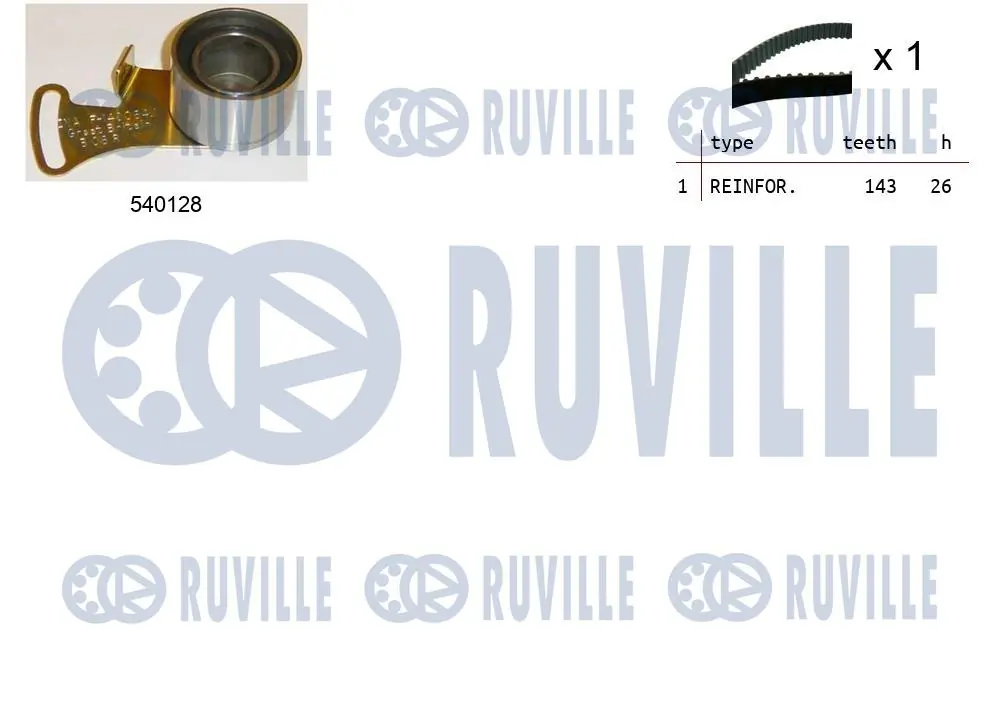 Kit de courroie crantée RUVILLE 550155