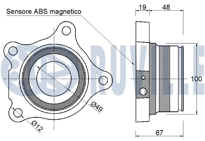 Kit de roulements de roue RUVILLE 221913
