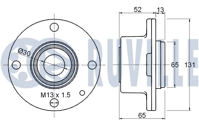 Kit de roulements de roue RUVILLE 220286
