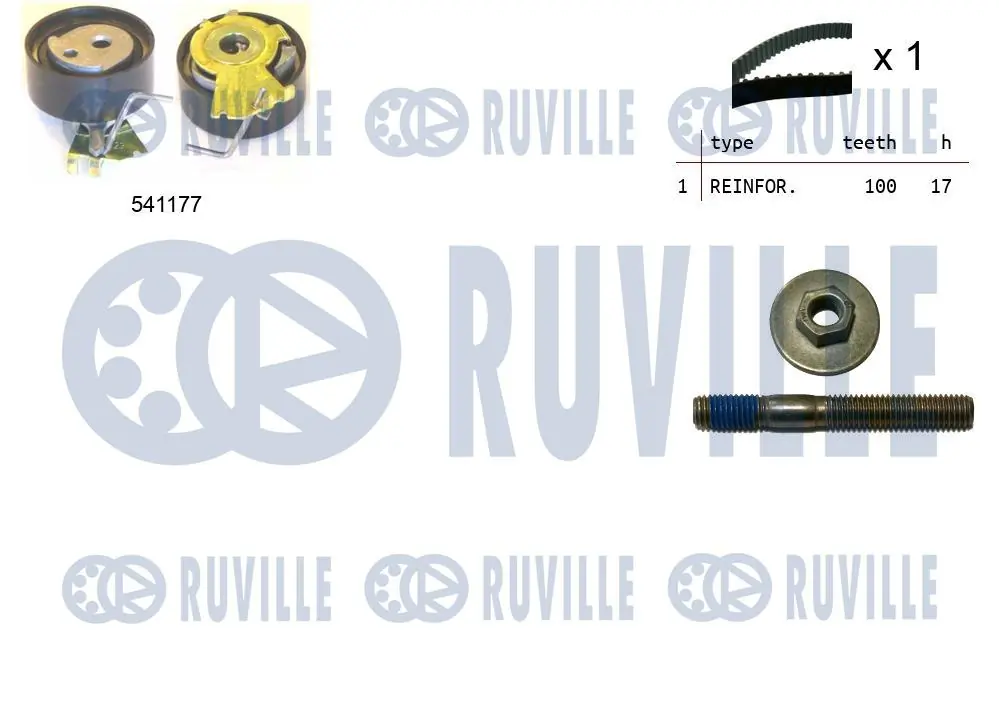 Kit de courroie crantée RUVILLE 550050