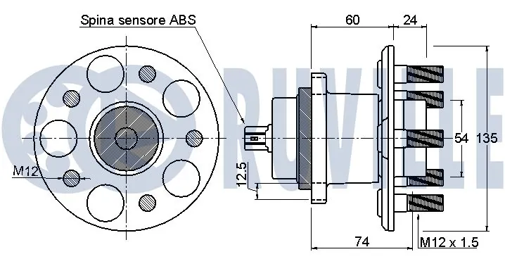 Kit de roulements de roue RUVILLE 221452