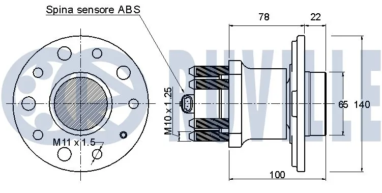 Kit de roulements de roue RUVILLE 220938
