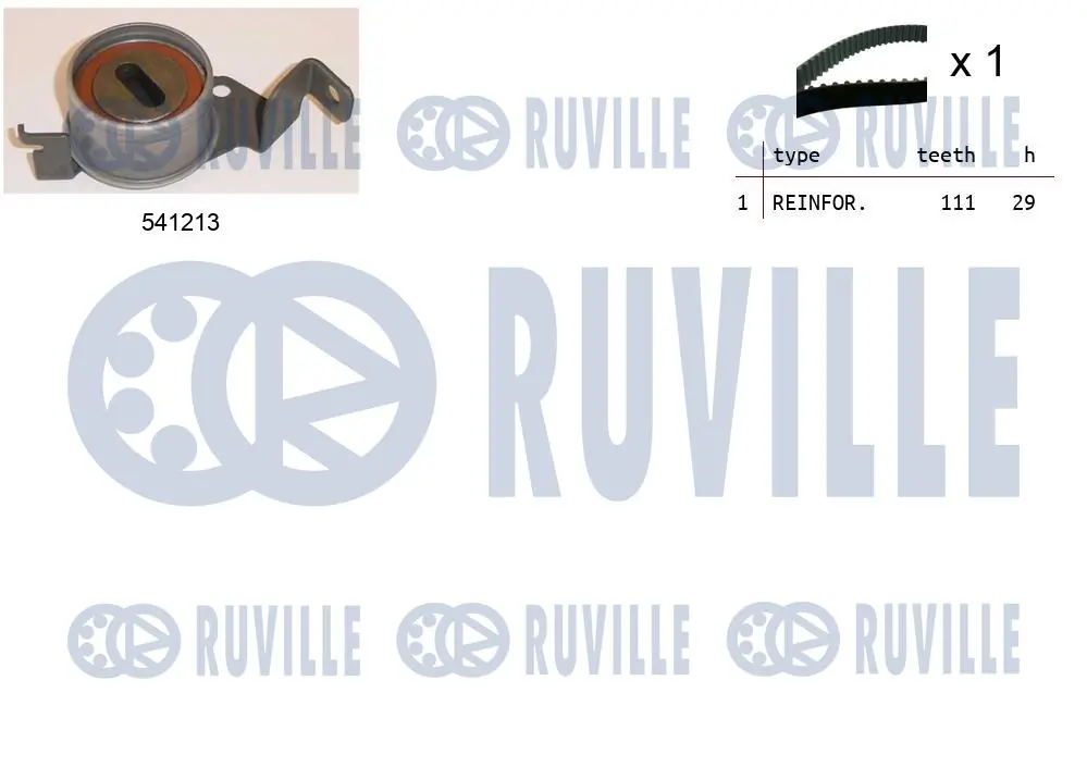 Kit de courroie crantée RUVILLE 550402