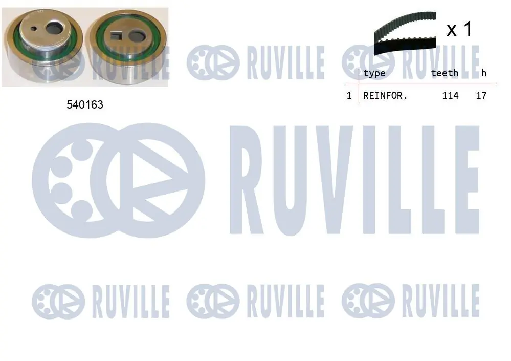 Kit de courroie crantée RUVILLE 550224