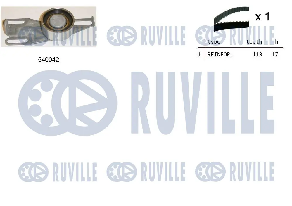 Kit de courroie crantée RUVILLE 550169