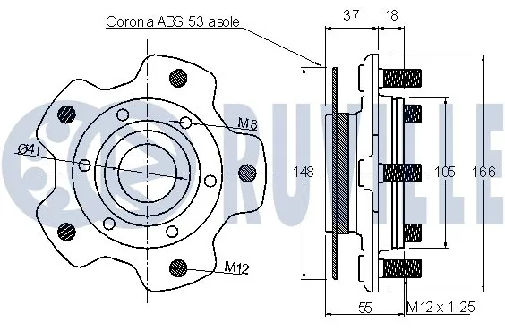 Kit de roulements de roue RUVILLE 221401