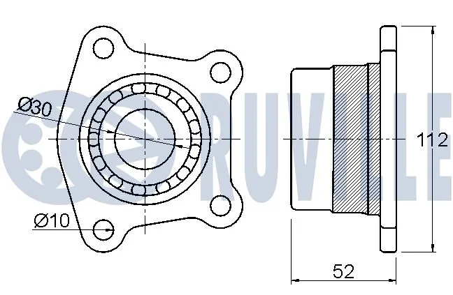 Kit de roulements de roue RUVILLE 220705