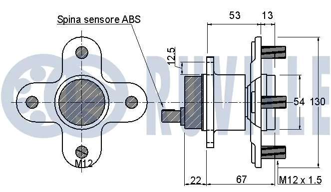 Kit de roulements de roue RUVILLE 221345
