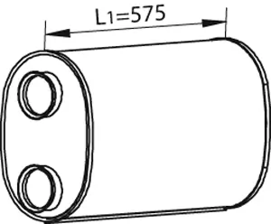 Pot de détente/silencieux arrière DINEX 68333