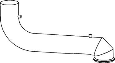 Tuyau d'échappement DINEX 64564