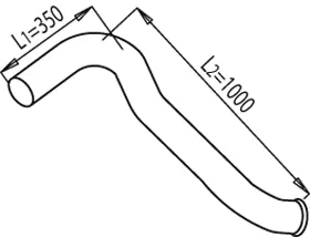 Tuyau d'échappement DINEX 68658