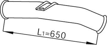 Tuyau d'échappement DINEX 68256