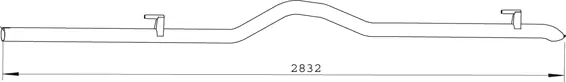 Tuyau d'échappement DINEX 74526