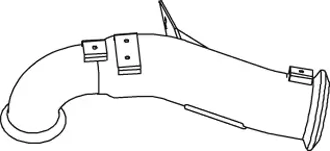Tuyau d'échappement DINEX 66136