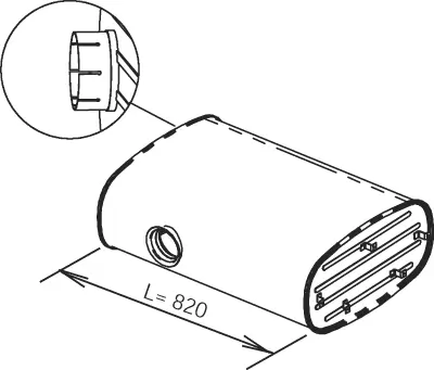 Silencieux central DINEX 64377