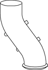 Tuyau d'échappement DINEX 64543