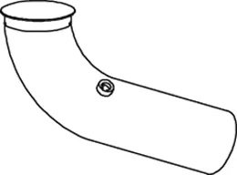 Tuyau d'échappement DINEX 68668