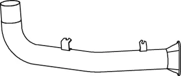 Tuyau d'échappement DINEX 64674