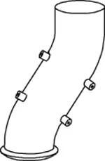 Tuyau d'échappement DINEX 66602