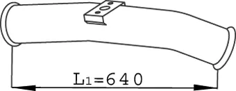 Tuyau d'échappement DINEX 68264