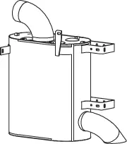 Silencieux arrière DINEX 64372