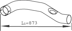 Tuyau d'échappement DINEX 47195