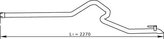 Tuyau d'échappement DINEX 74618