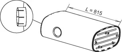 Silencieux central DINEX 64302