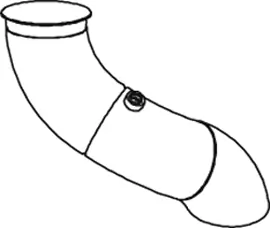Tuyau d'échappement DINEX 68626