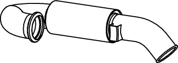 Silencieux arrière DINEX 81687