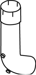 Tuyau d'échappement DINEX 64558