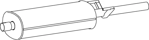 Silencieux central DINEX 74406