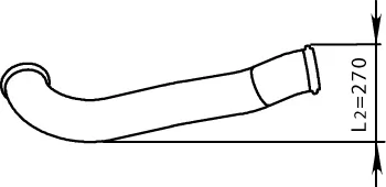 Tuyau d'échappement DINEX 64531