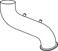 Tuyau d'échappement DINEX 66601