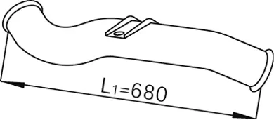 Tuyau d'échappement DINEX 68238