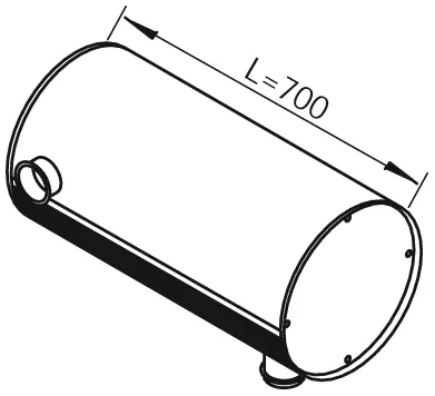 Silencieux central DINEX 80468